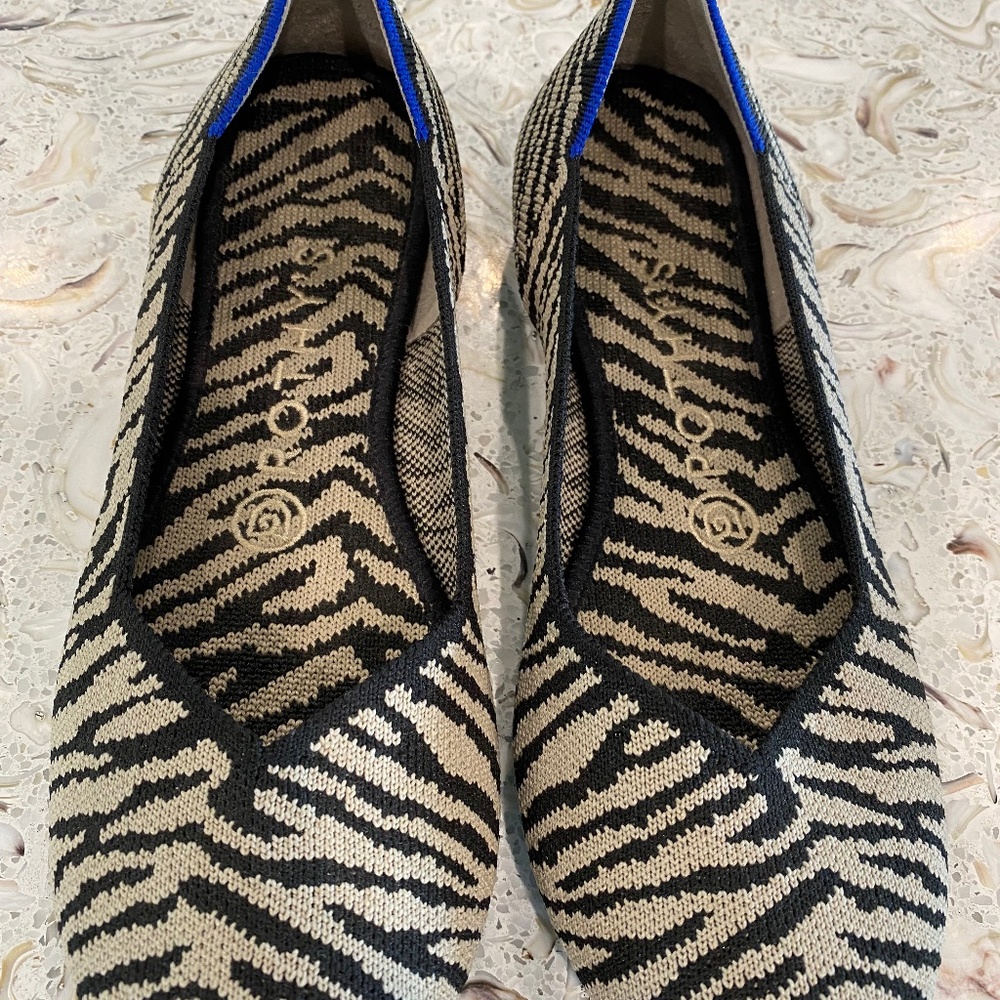 Rothy's Zebra Print, Size 6.5 - image 1